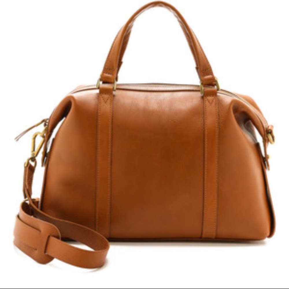 Madewell Tan Glasgow Leather Satchel Bag